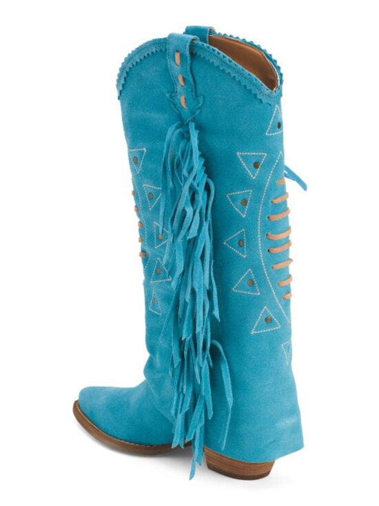 DINGO Shoes - DINGO Suede Spirit Trail Fringe Boots 10T5269 NEW in box Made In Mexico